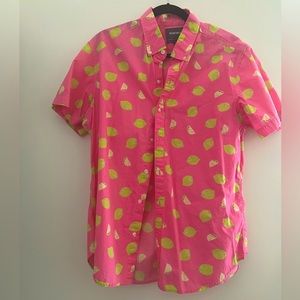 Bonobos Mens Short Sleeve Shirt, Size XL slim fit